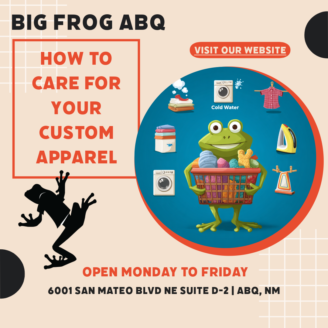 How to Care for Your Custom Apparel - Big Frog Custom T-Shirts & More ...
