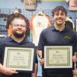 Gavin Bartley and Jacob Walters Owners of Big Frog Cincinnati, experts in custom apparel.