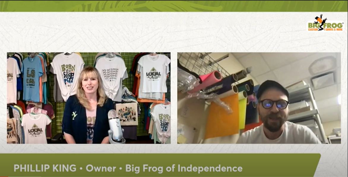 Shop Local T-Shirt Printer Big Frog Custom T-Shirts & More of Kansas City & Independence