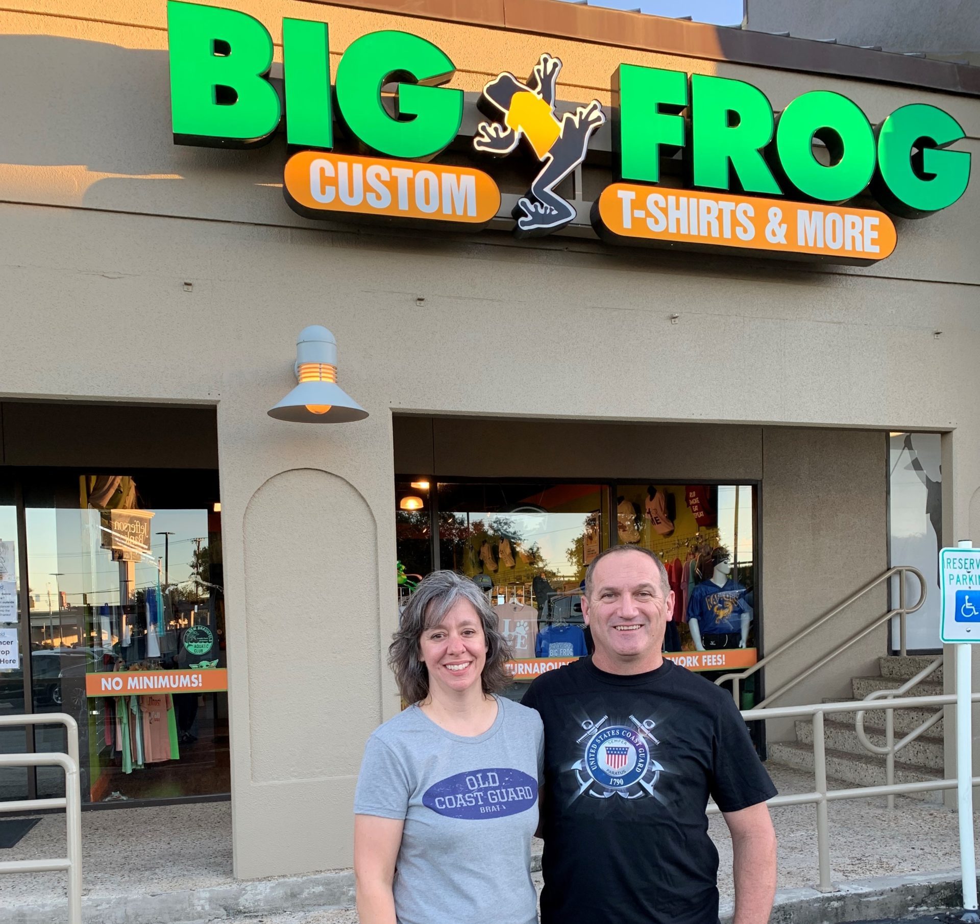 Post of Former Coast Guard Aircraft Technician Owns Local New Braunfels, Texas Big Frog Shop