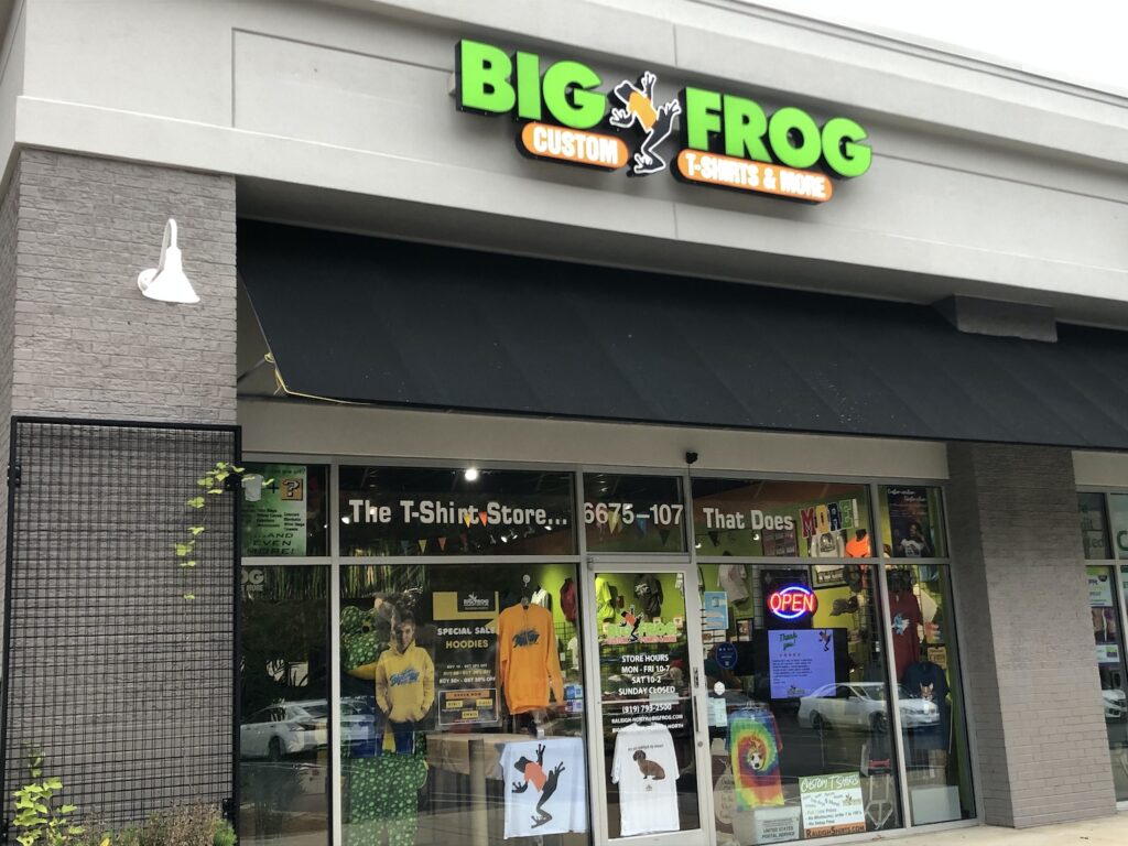 Big Frog of Raleigh - Store Front