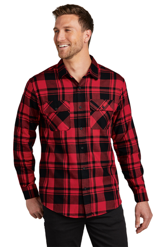 Man in a Red & Black Plaid Flannel Shirt
