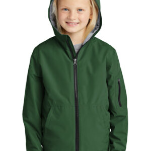 Forest Green Youth Rain Jacket