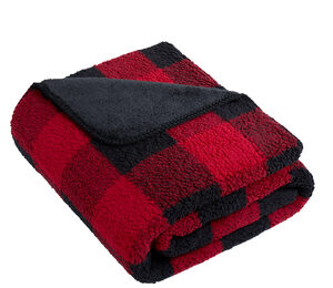 Red Plaid Fleece Blanket