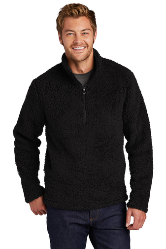 Port Authority® Cozy 1/4-Zip Fleece in Black