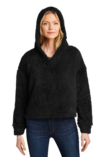 Port Authority® Ladies Cozy Fleece Hoodie in Black