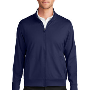 Port Authority® C-FREE® Double Knit Full-Zip in Navy Blue