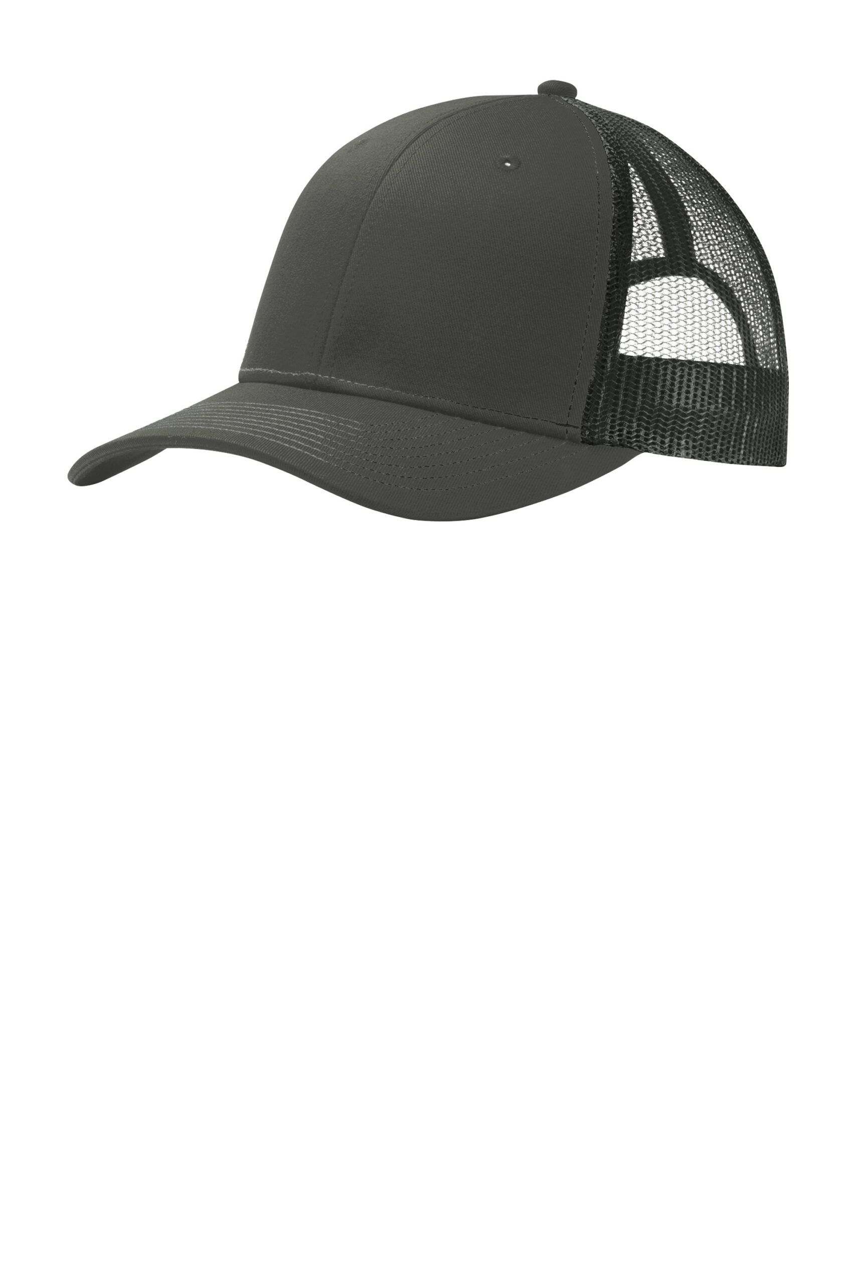 Grey Steel Port Authority® Snapback Trucker Cap - C112