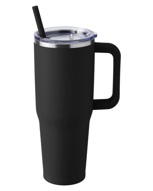 Black Harriton 40oz Vacuum Insulated Travel Tumbler - M008