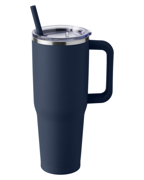 Dark NAvy Harriton 40oz Vacuum Insulated Travel Tumbler - M008