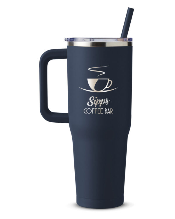Dark Navy Harriton 40oz Vacuum Insulated Travel Tumbler - M008
