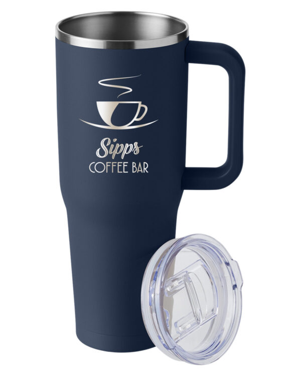 Dark Navy Harriton 40oz Vacuum Insulated Travel Tumbler - M008