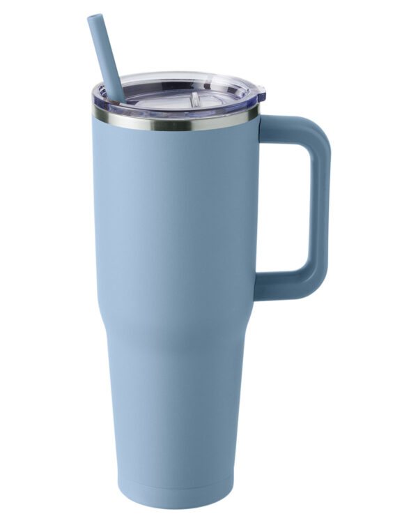 Cloud Blue Harriton 40oz Vacuum Insulated Travel Tumbler - M008