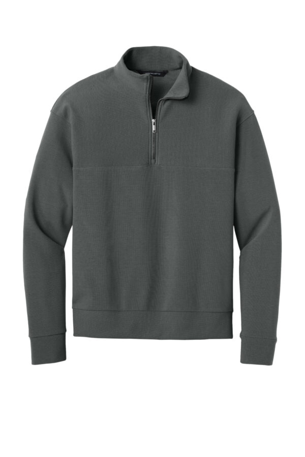 Storm grey Mercer+Mettle® Linear Texture 1/4-Zip