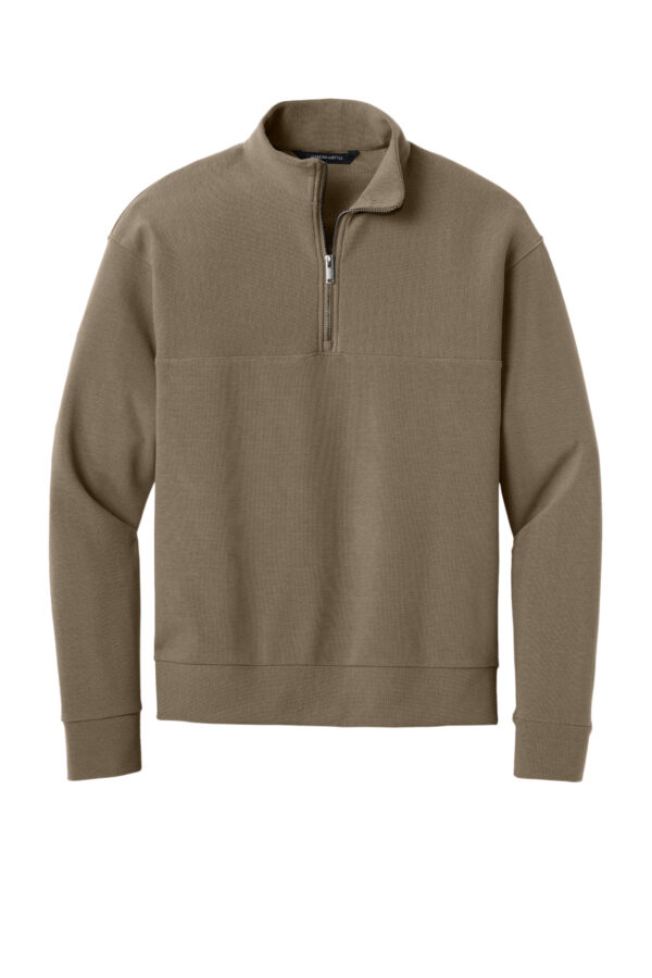 Warm Taupe Mercer+Mettle® Linear Texture 1/4-Zip