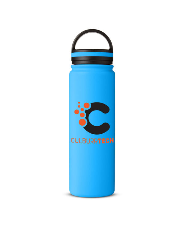 Decorated Electric Blue CORE365 24oz Vacuum Insulated Stainless Steel Bottle - CE051