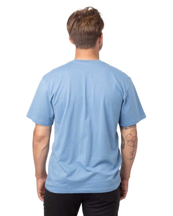 Model wearing Elemental Blue econscious Unisex Reclaimist Vibes T-Shirt - EC1070