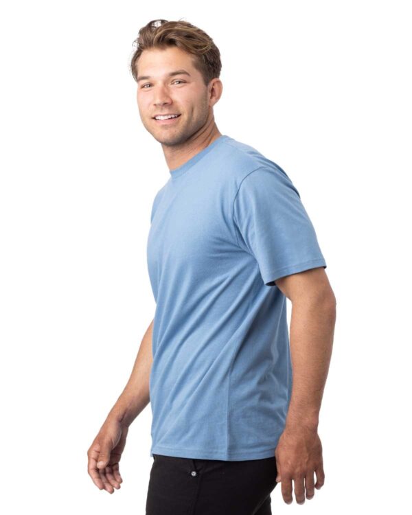 Model wearing elemental Blue econscious Unisex Reclaimist Vibes T-Shirt - EC1070