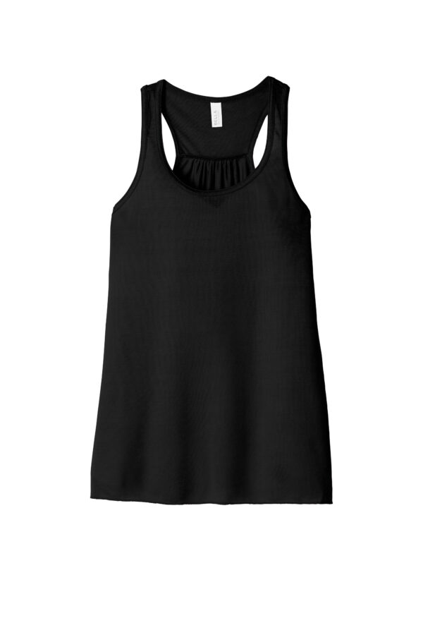 Black BELLA+CANVAS ® Women’s Flowy Racerback Tank - BC8800