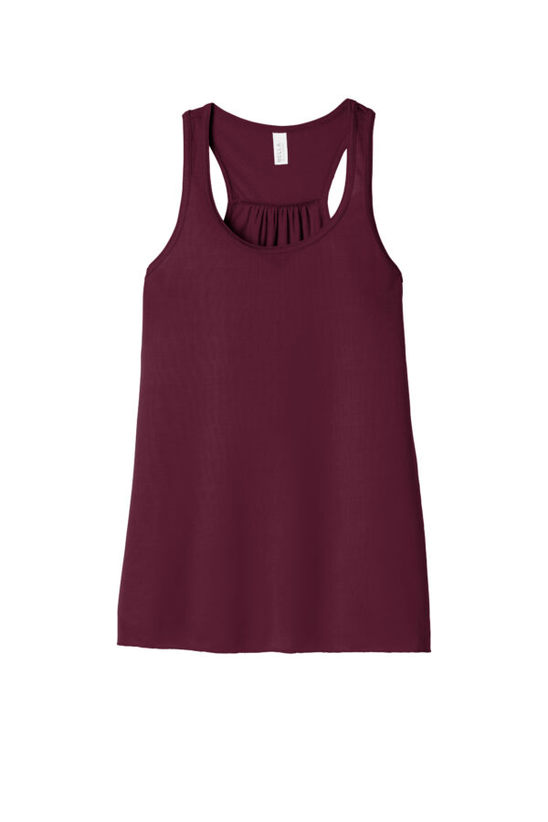 Maroon BELLA+CANVAS ® Women’s Flowy Racerback Tank - BC8800
