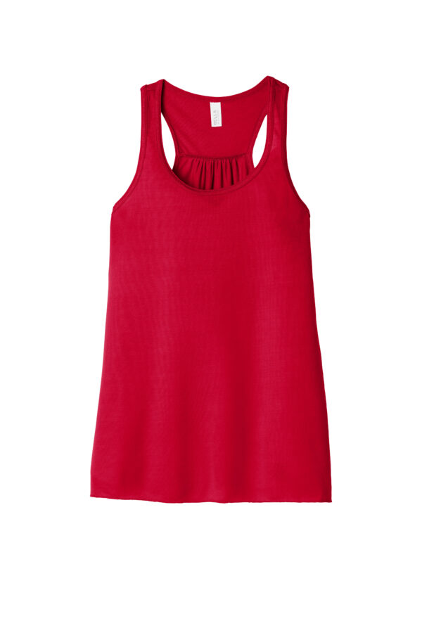 Red BELLA+CANVAS ® Women’s Flowy Racerback Tank - BC8800