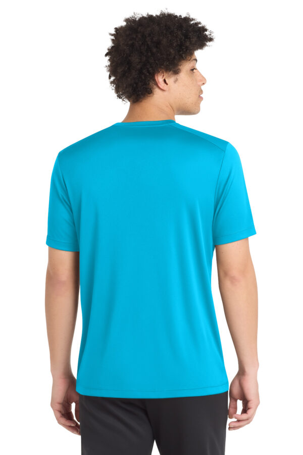 Model wearing Sapphire Sport-Tek ® Posi-UV ® Pro Tee - ST420
