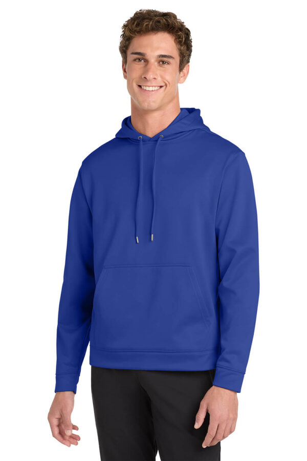 male model wearing true royal blue hoodie