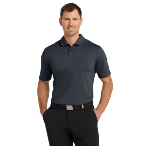Model wearing Nike NKDC2108 Anthracite Polo