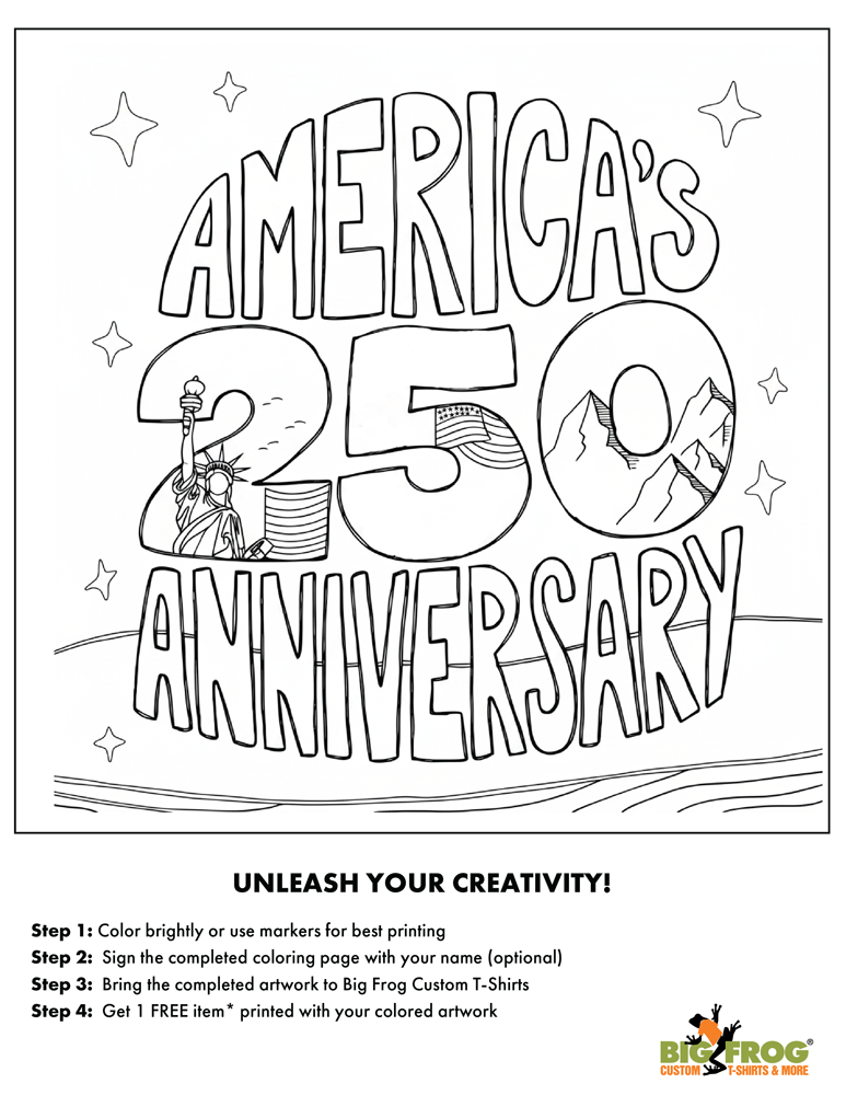 a black and white line work coloring page featuring large bubbly text that says 
