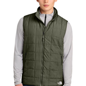 QUILTED NO SLEEVE VEST FULL ZIP
